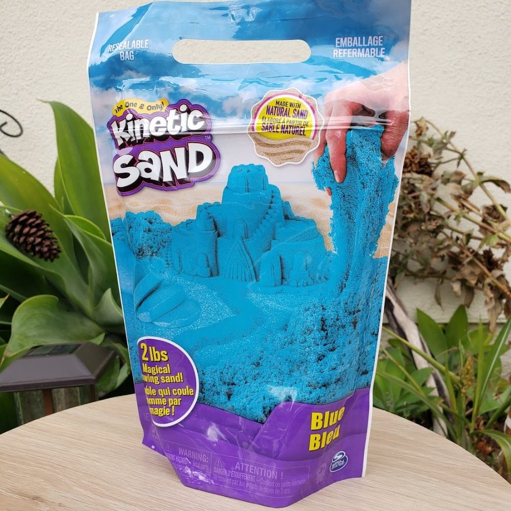 New 2 lbs Kinetic sand blue color 2 pounds Preschool Kindergarten School supplie